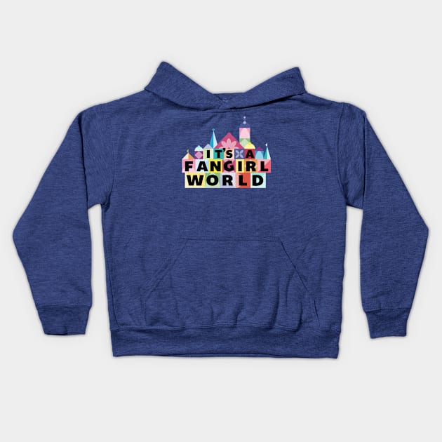 Its A Fangirl World Logo Kids Hoodie by DisneyPocketGuide